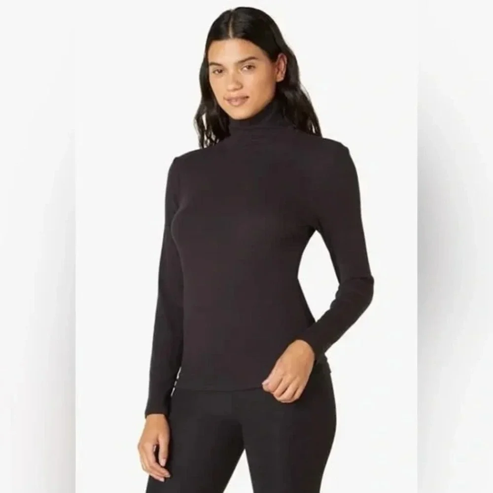 Beyond Yoga® (Women's SMALL) Foundations™ Turtleneck‎ in Black - $64